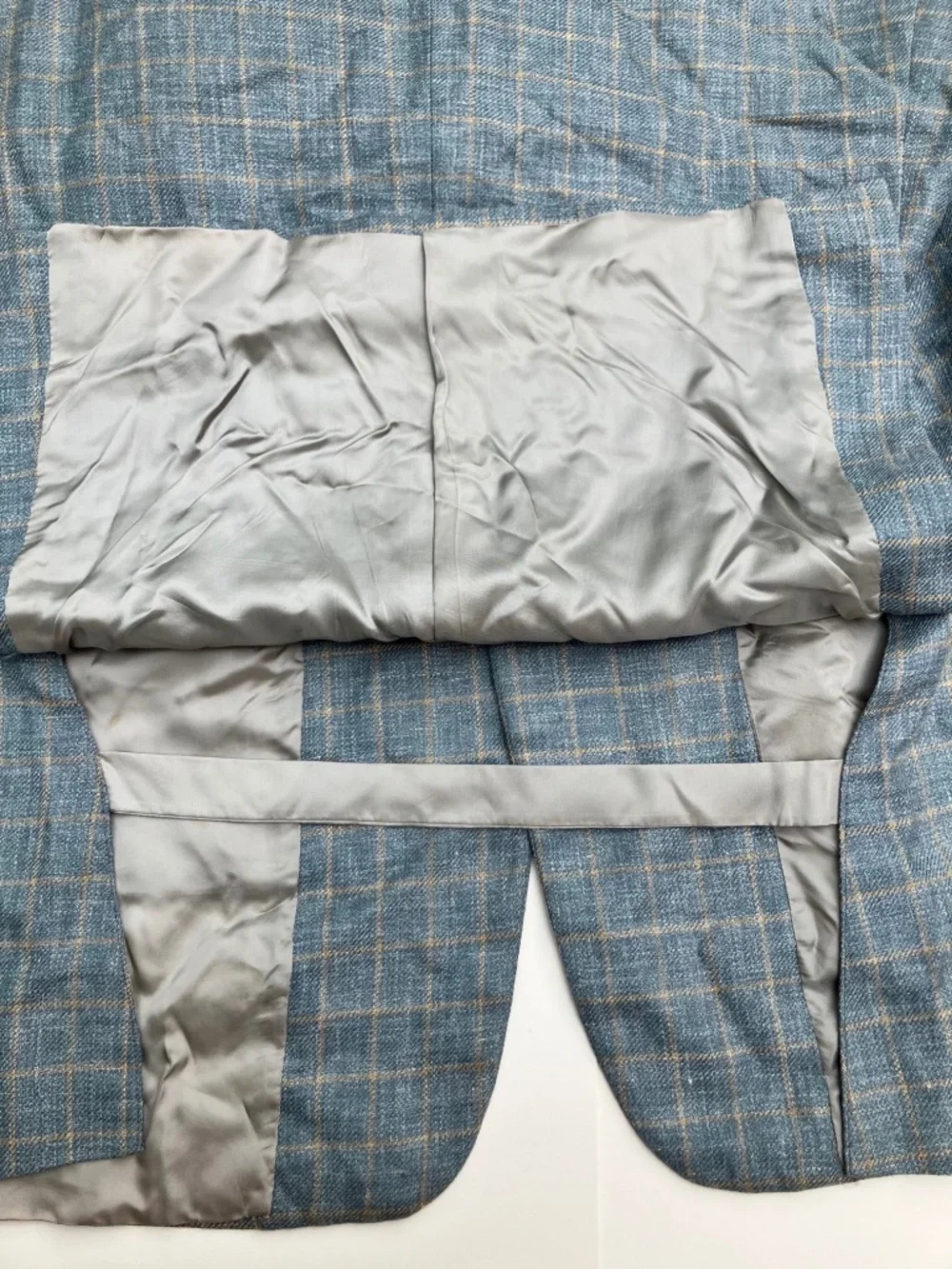 Southwick for Barneys New York Blazer 43 Tall Blue Windowpane 3 Button USA